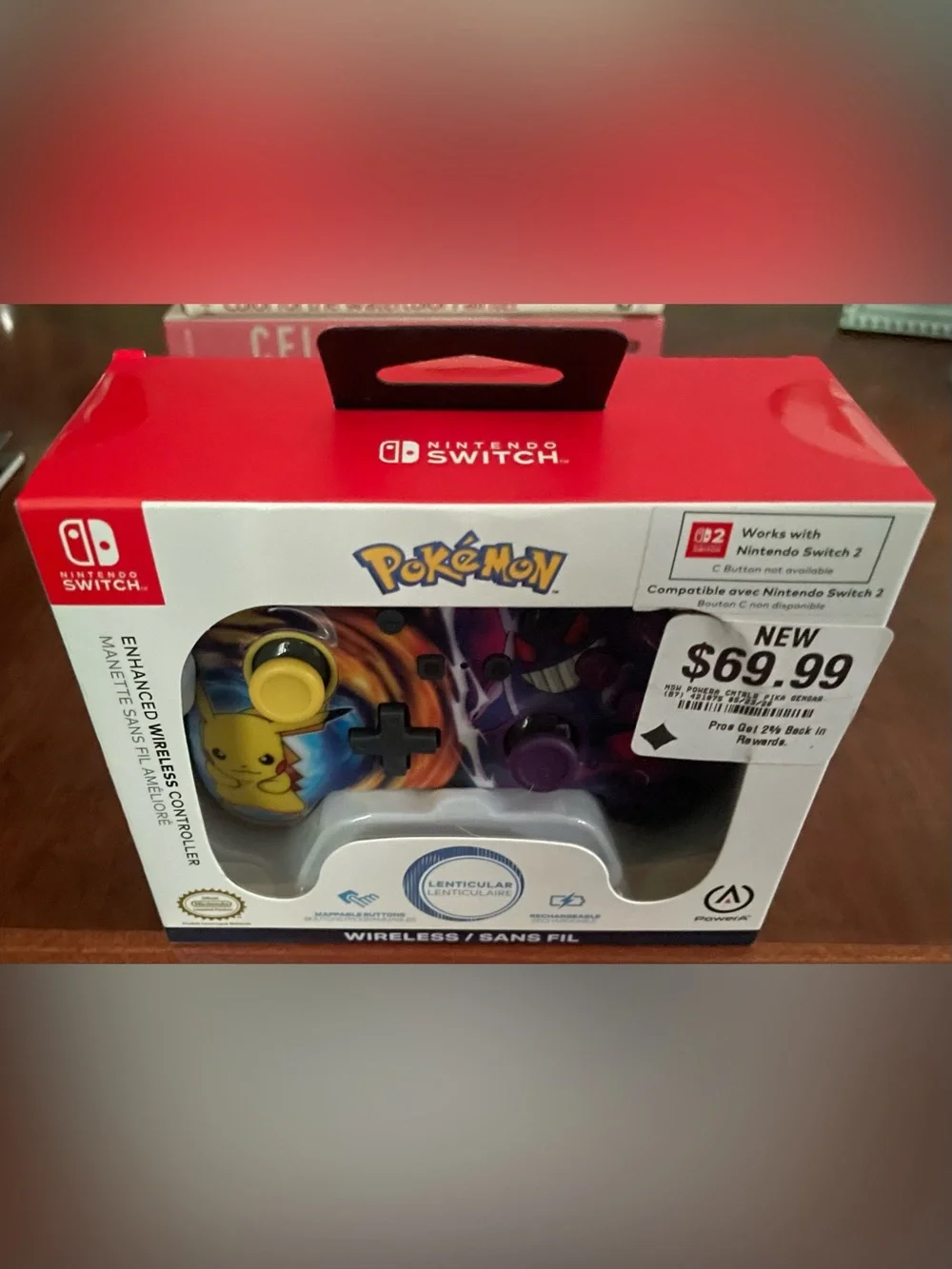 Pikachu Vs. Gengar Enhanced Wireless Controller-Nintendo Switch